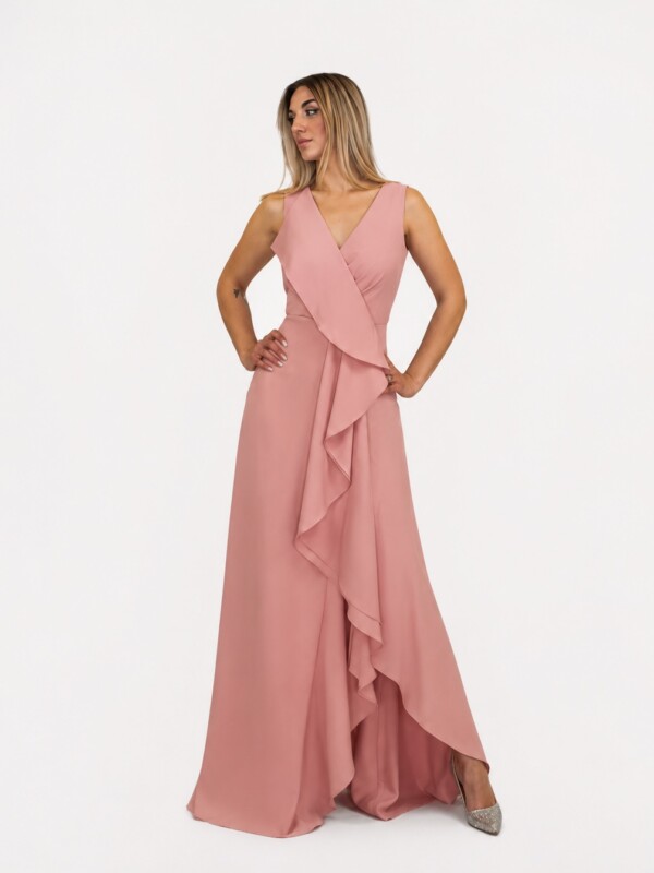 Abito lungo rosa - Elizabeth Moda