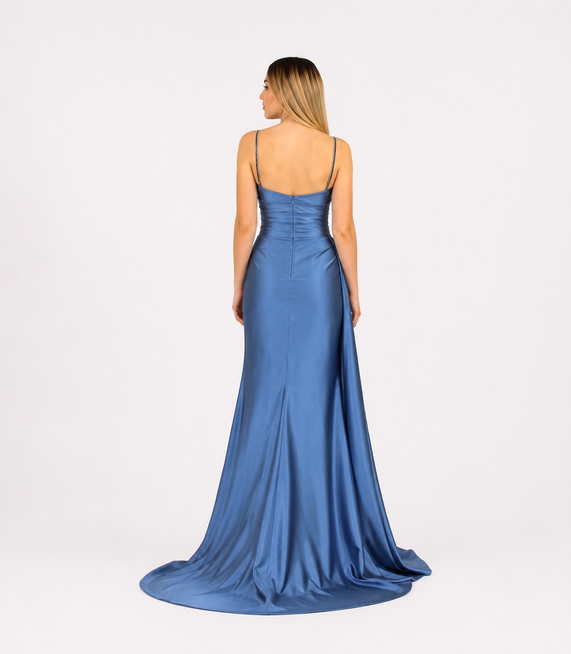 Abito lungo indaco - Elizabeth Moda - immagine 3