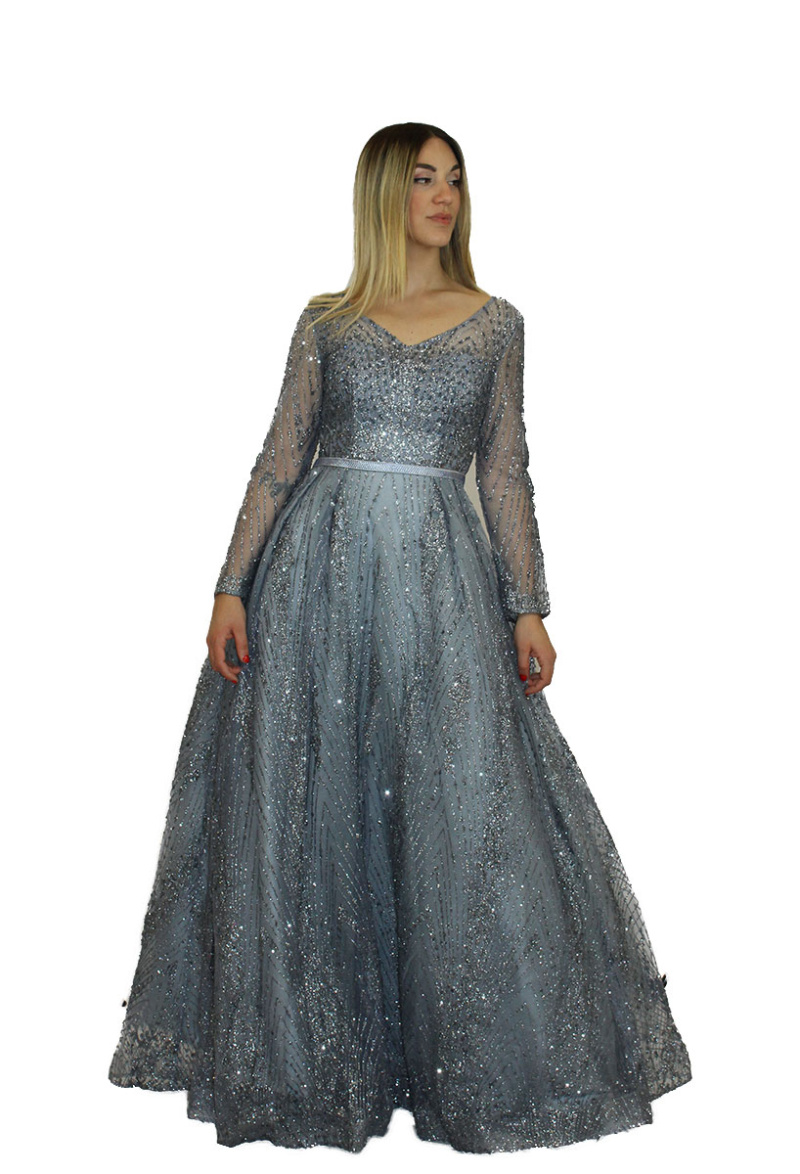 abito-argento-Elizabeth moda