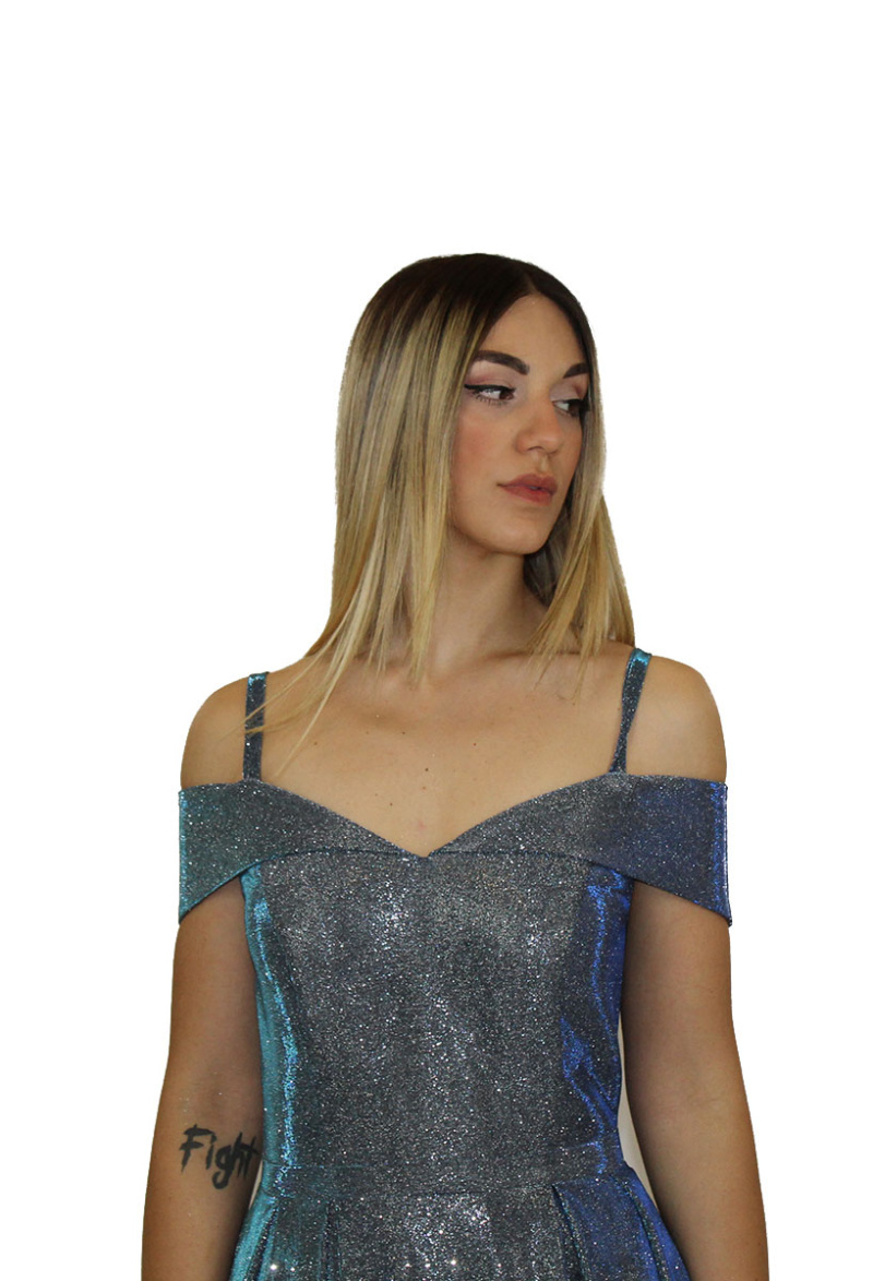 Abito blu glitter - Sharon - immagine 3