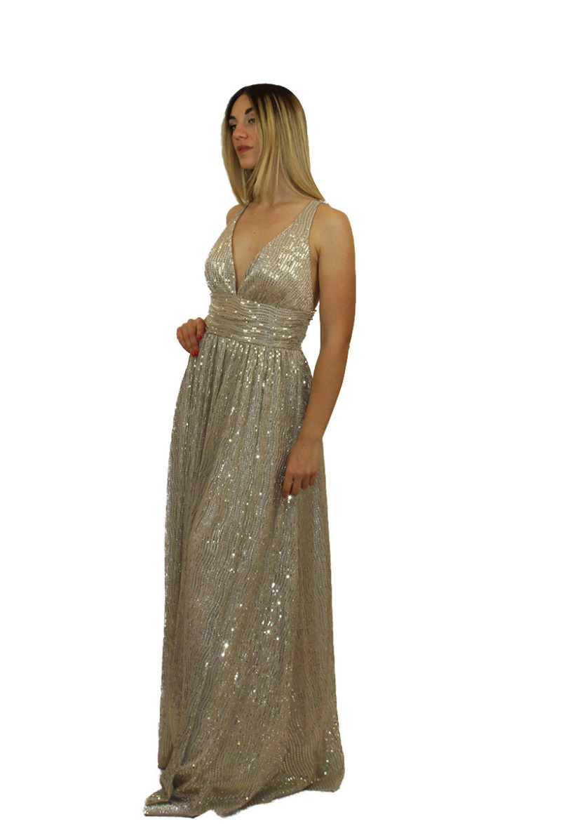 Abito lungo oro  - Sharon - immagine 2