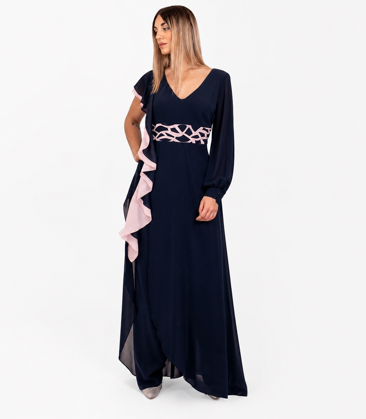 Tuta blu-rosa- Paola forti