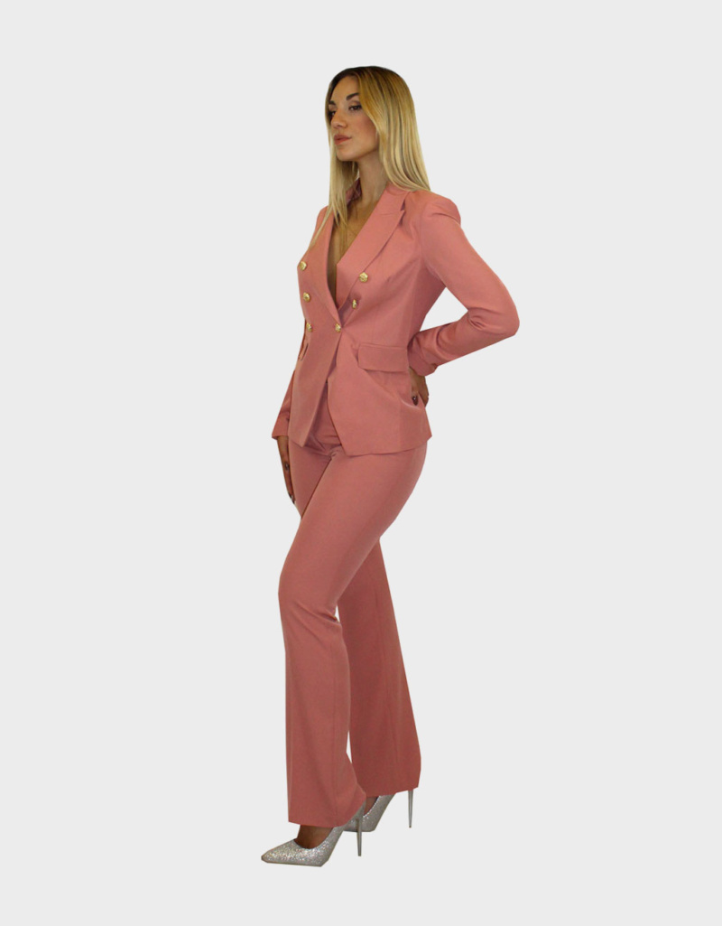 Tailleur rosa- Elizabeth Moda - immagine 3