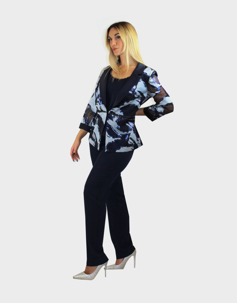 Completo 3 pezzi blu- Paola Forti - immagine 3