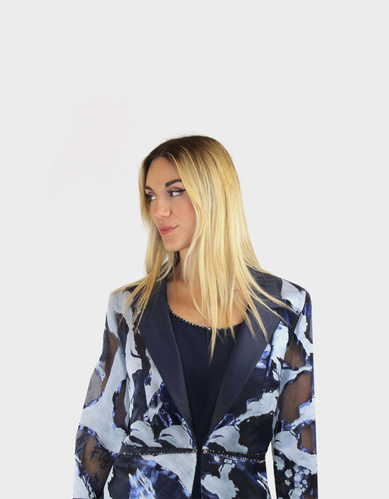 Completo 3 pezzi blu- Paola Forti - immagine 2