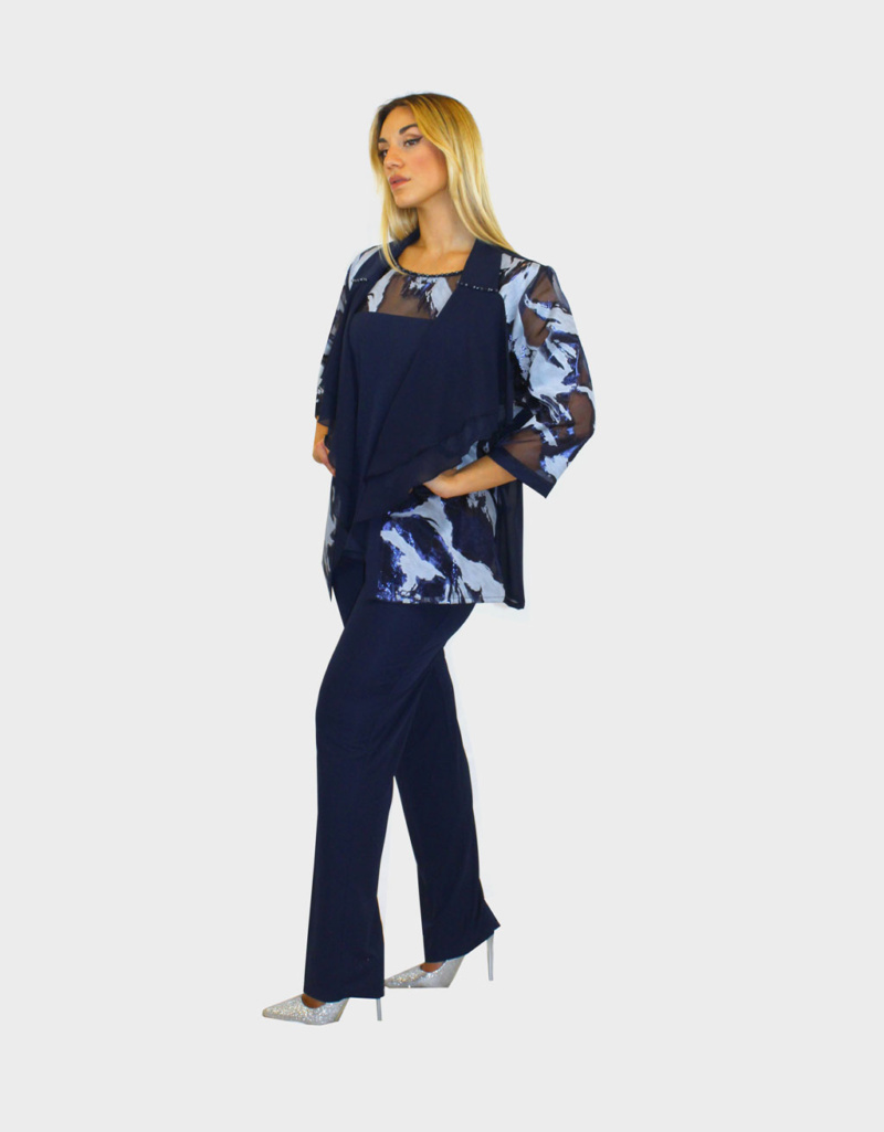 Completo 3 pezzi blu- Paola forti - immagine 3