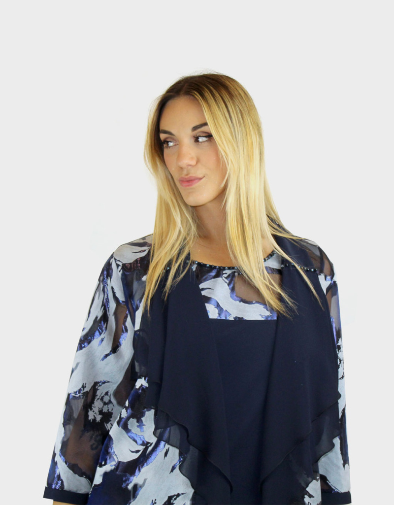 Completo 3 pezzi blu- Paola forti - immagine 2