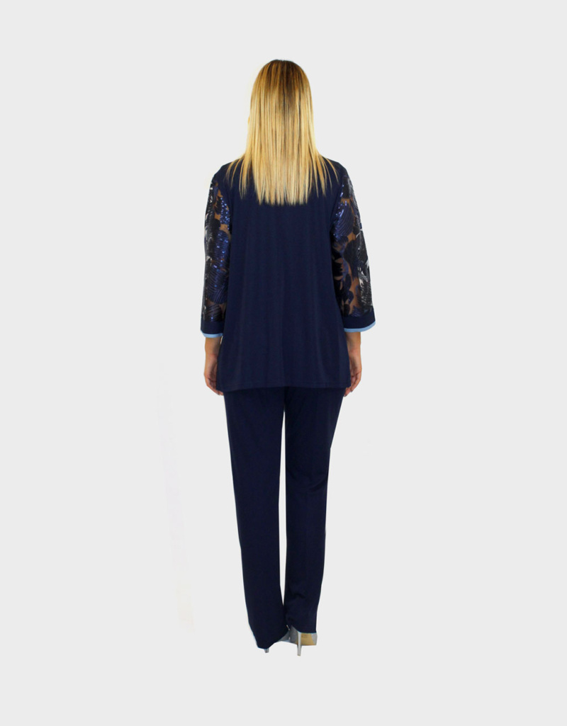 Completo 3 pezzi blu- Paola forti - immagine 4