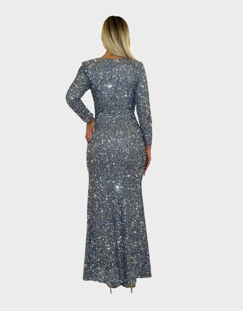 Abito argento- Elizabeth Moda - immagine 4