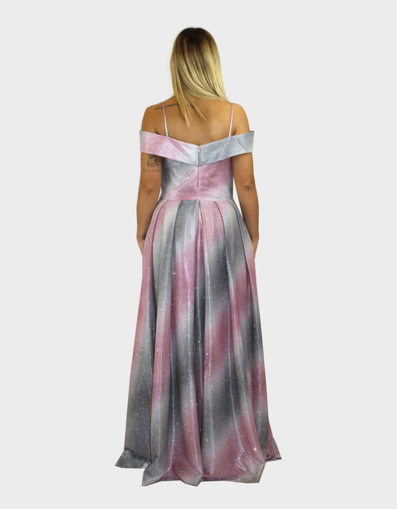 Abito rosa sfumato- Sharon - immagine 4