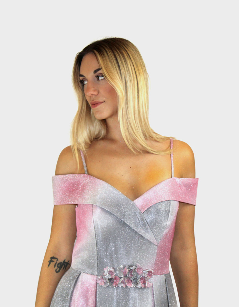 Abito rosa sfumato- Sharon - immagine 2