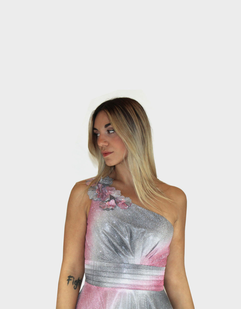 Abito sfumato rosa- Sharon - immagine 3