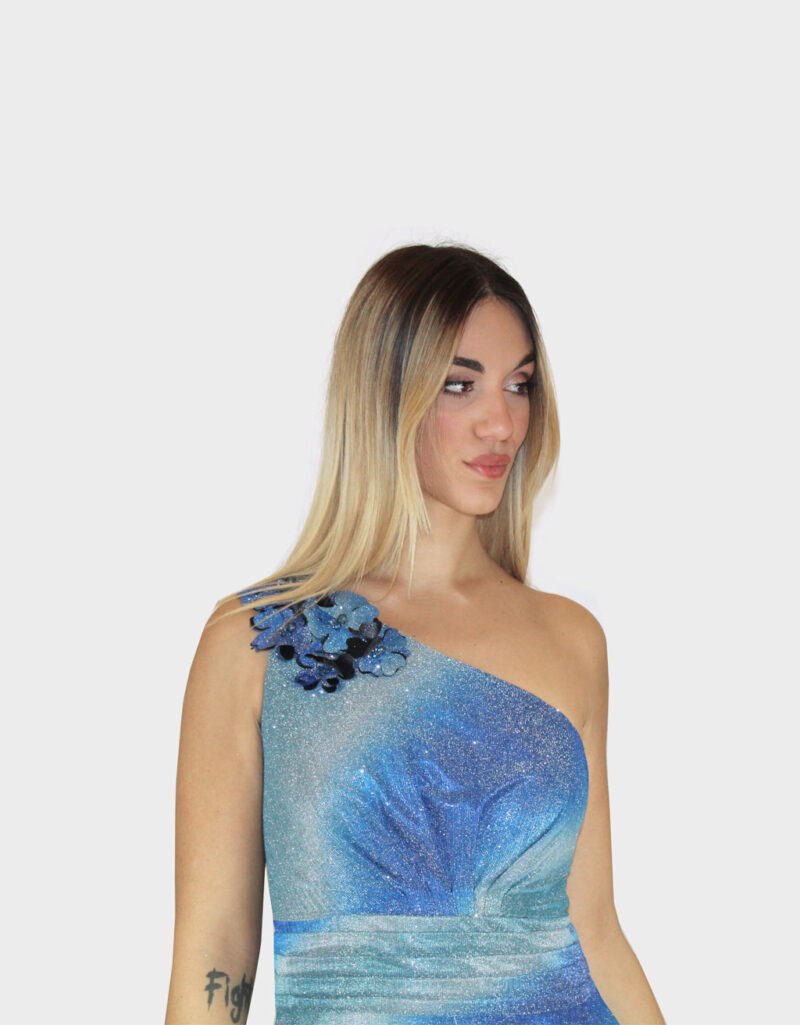 Abito sfumato blu- Sharon - immagine 3