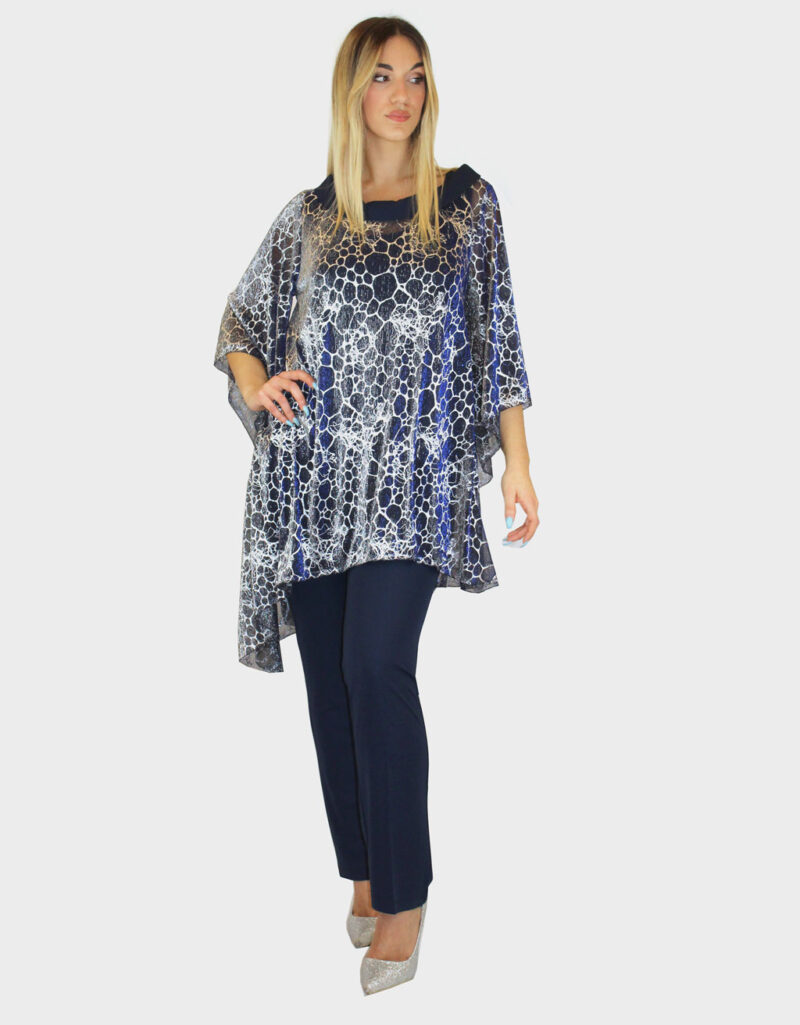Completo 3 pezzi blu- Paola Forti