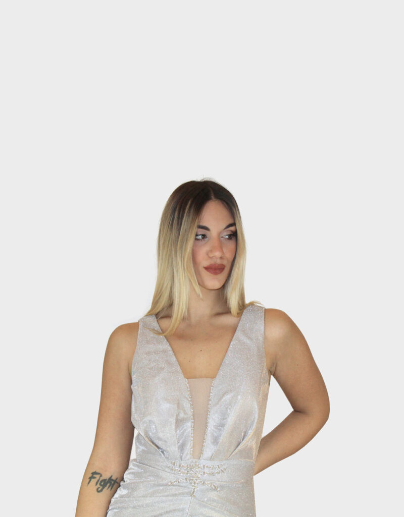 Abito lungo oro- Sharon - immagine 3