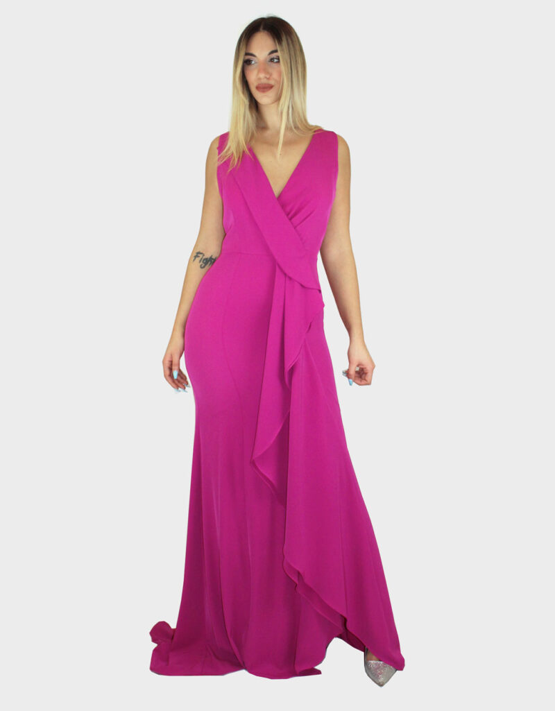 Abito lungo magenta- Paola Forti