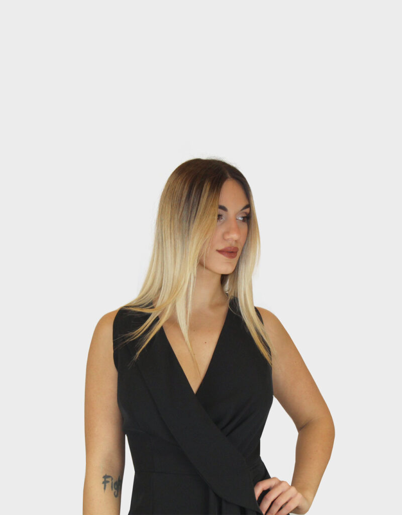 Abito lungo nero- Paola Forti - immagine 3
