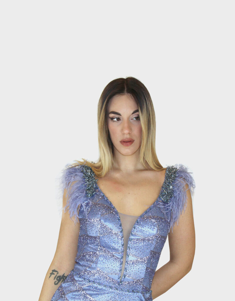Abito lungo avion- Elizabeth Moda - immagine 3
