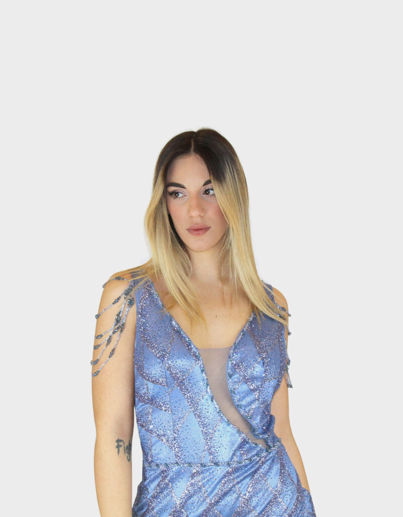 Abito lungo avion- Elizabeth Moda - immagine 3