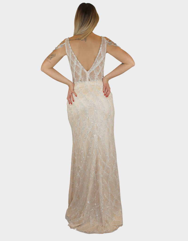 Abito lungo bianco - Elizabeth Moda - immagine 4
