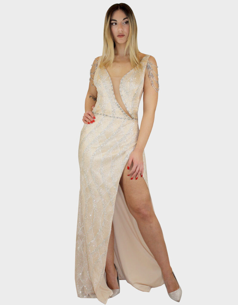 Abito lungo bianco - Elizabeth Moda