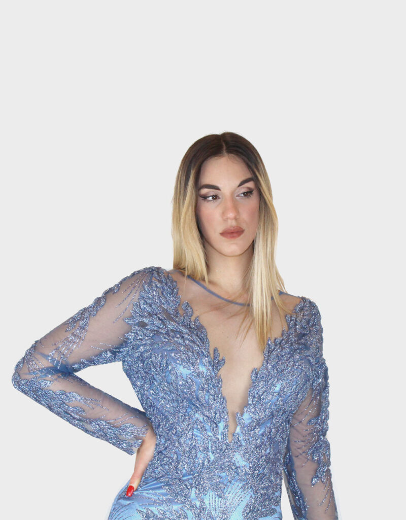 Abito lungo avion- Elizabeth Moda - immagine 3