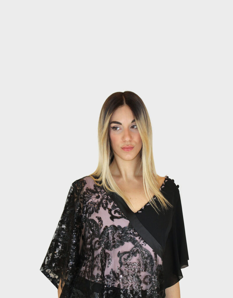 Tuta nera e rosa- Sharon - immagine 3