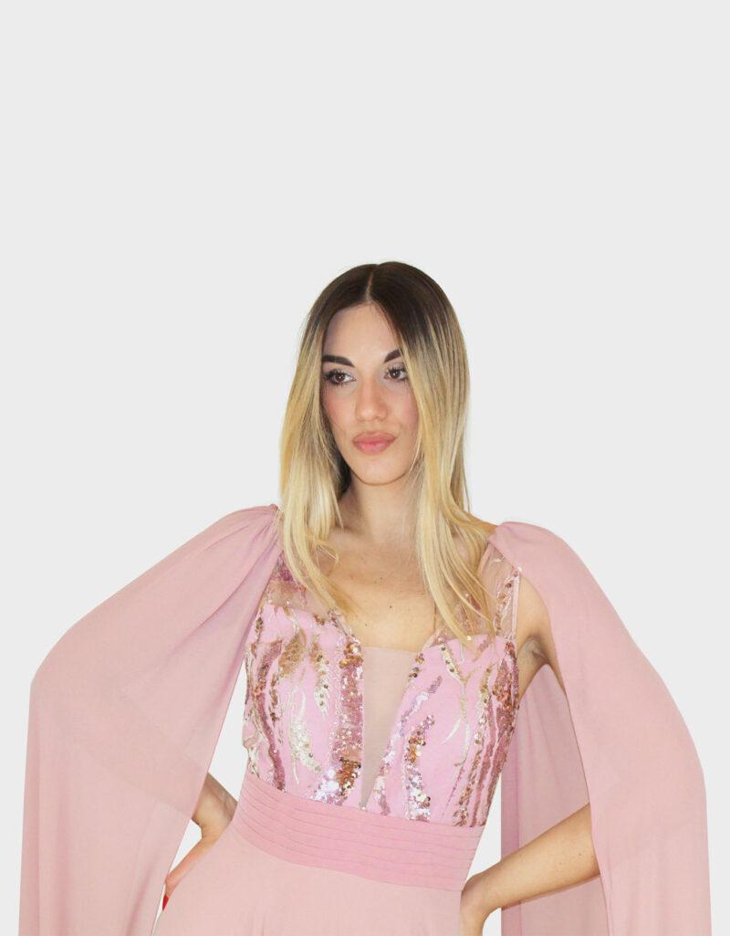 Abito lungo rosa - Ludovica Hassler - immagine 3