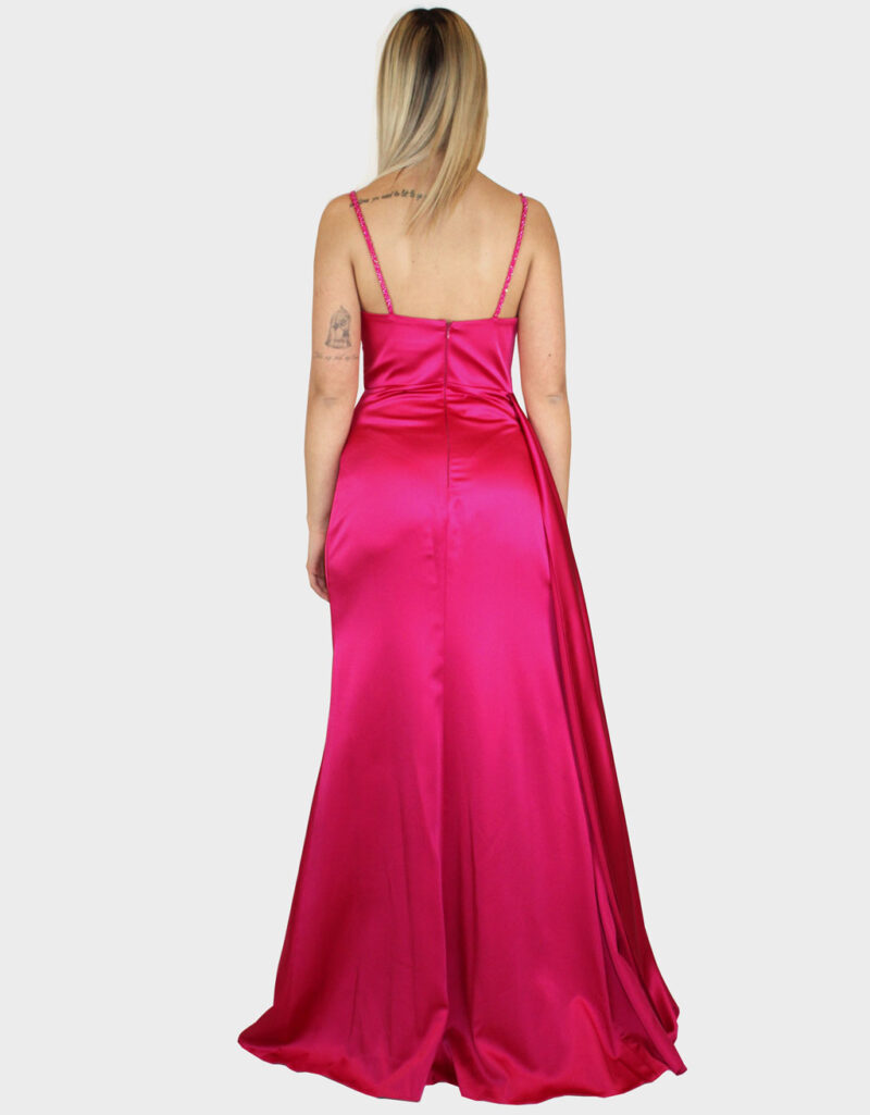 Abito lungo fuscia- Elizabeth Moda - immagine 4
