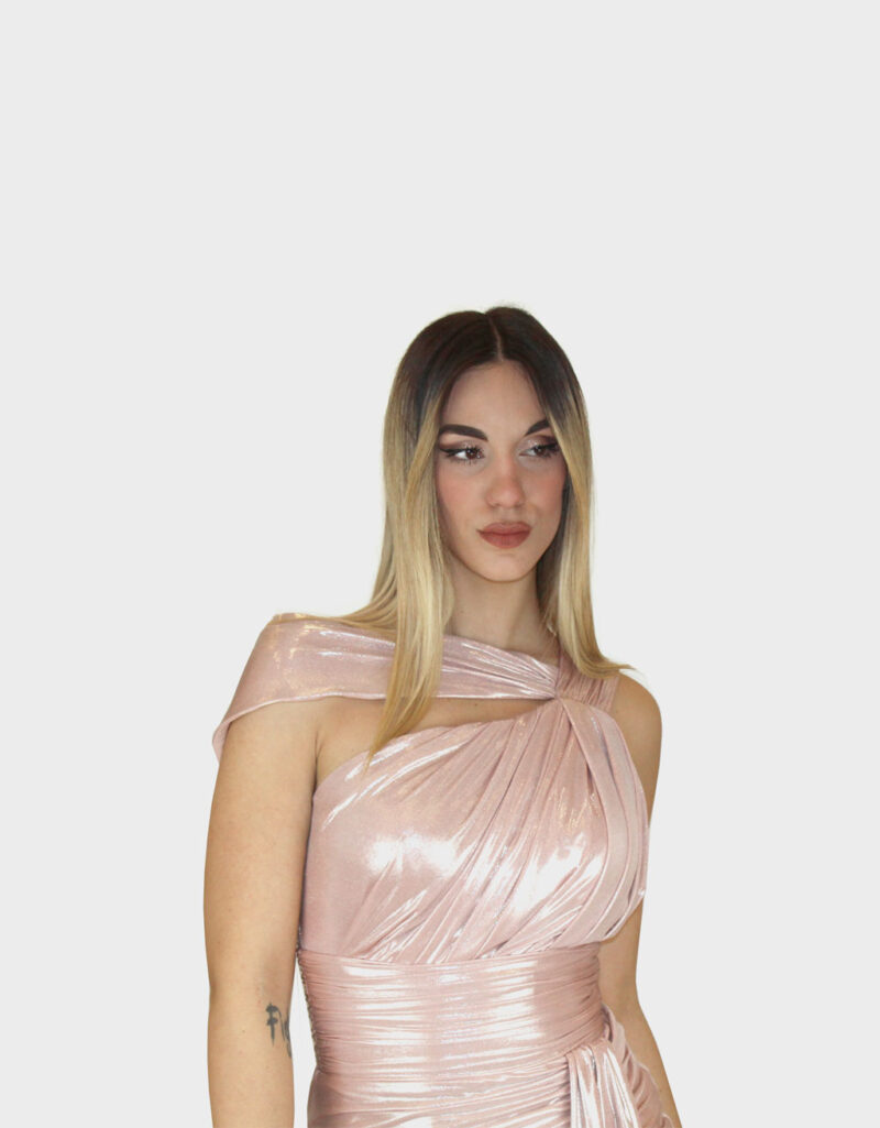 Abito placcato rosa- Elizabeth Moda - immagine 3