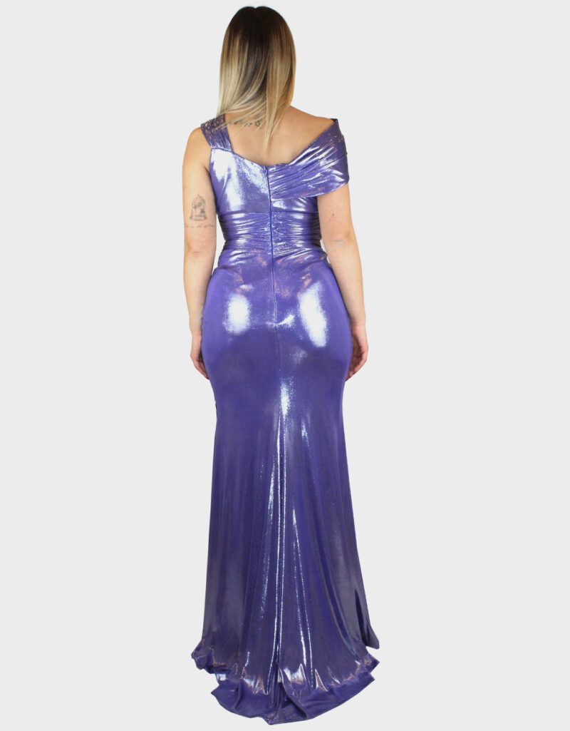 Abito placcato viola- Elizabeth Moda - immagine 4