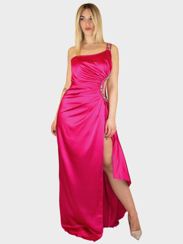 abito-lungo-monospalla-fucsia-elizabeth-moda