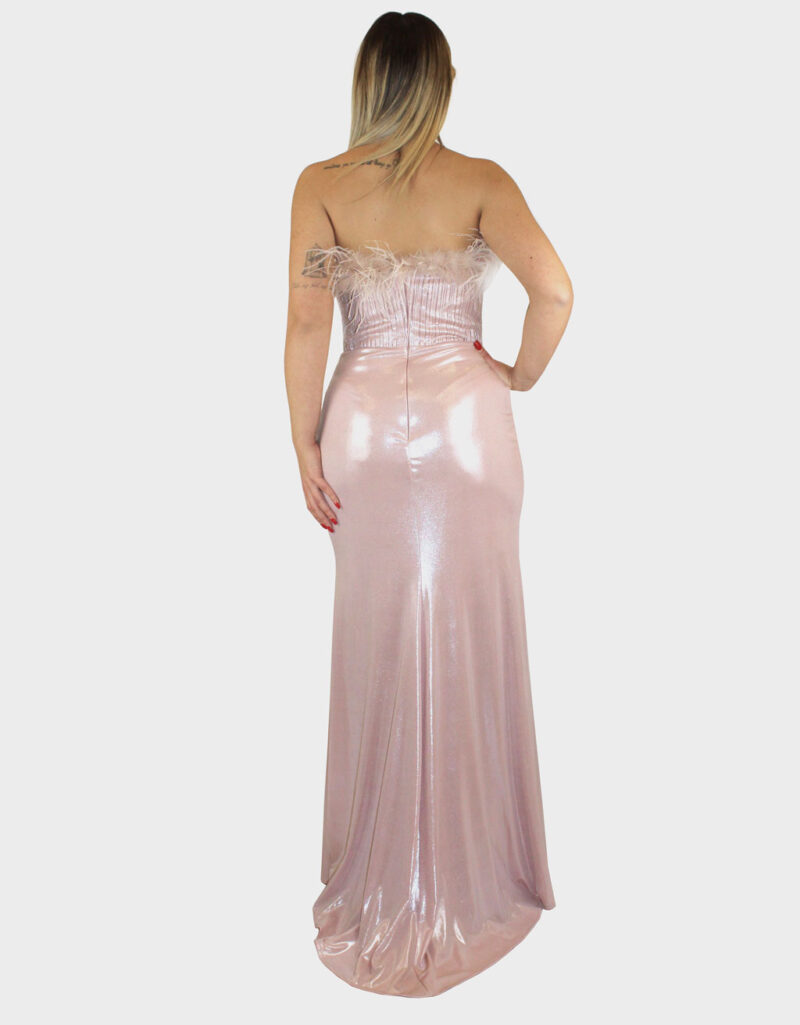 Abito placcato rosa- Elizabeth Moda - immagine 4