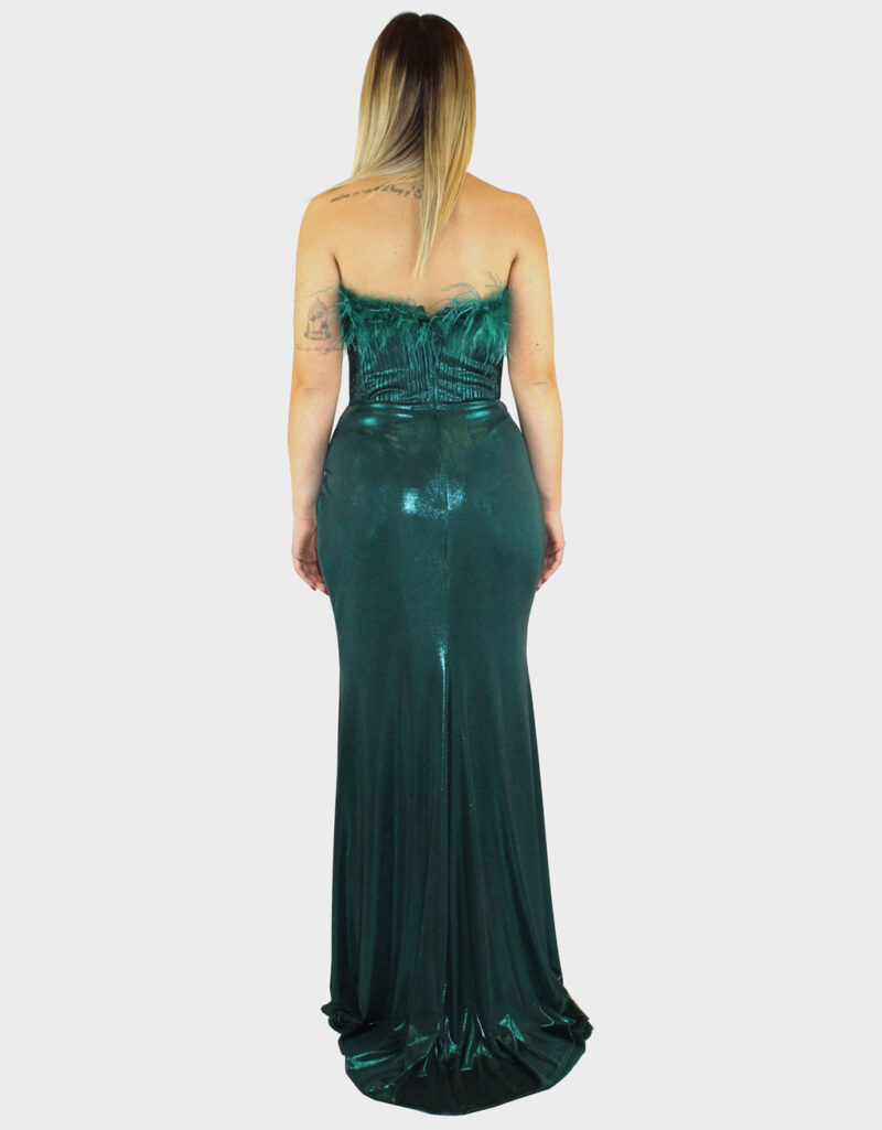Abito placcato verde- Elizabeth Moda - immagine 4