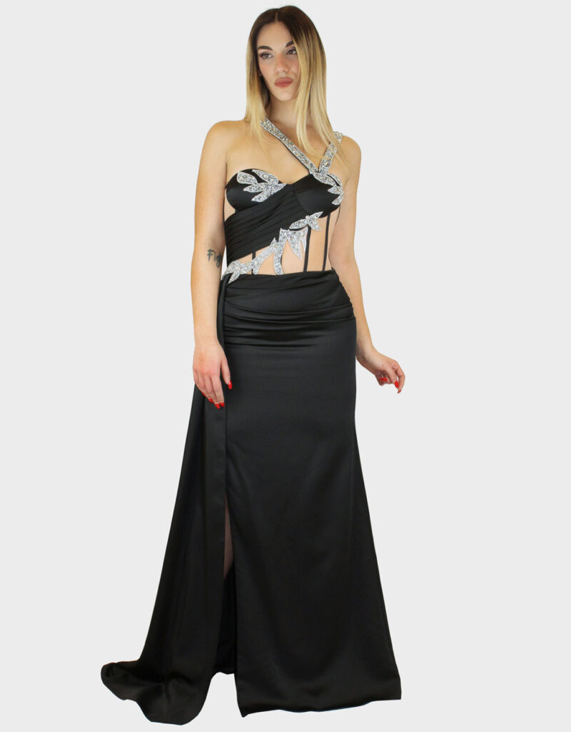 Abito lungo nero - Elizabeth Moda