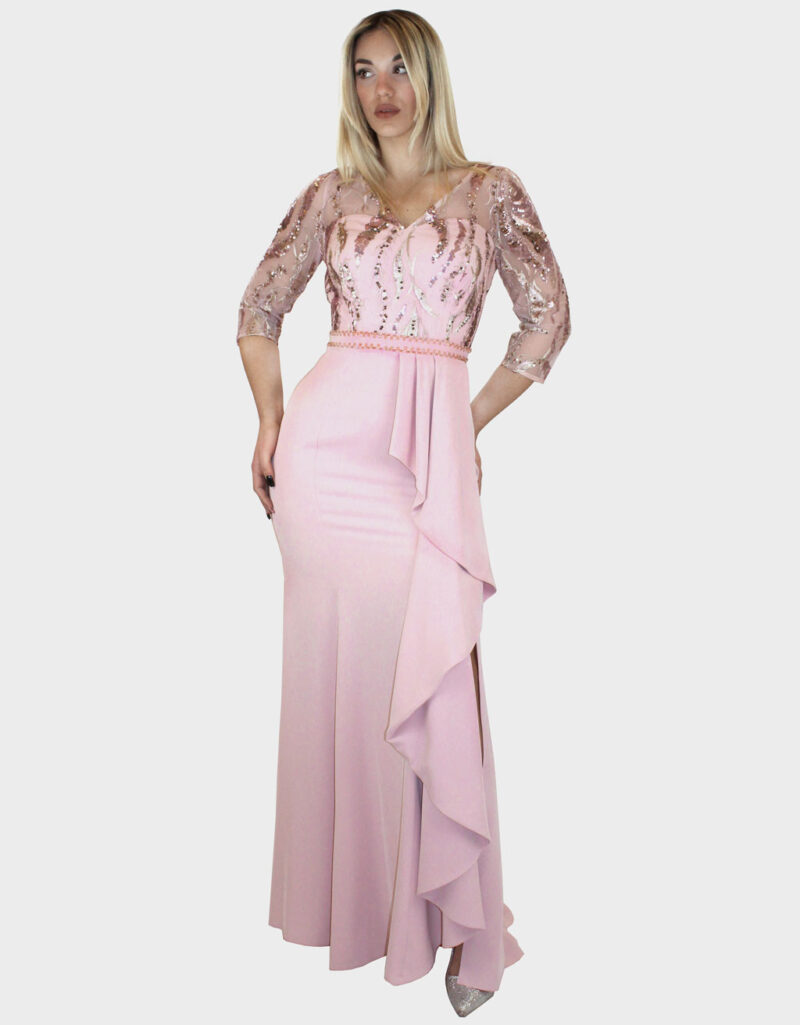 Abito lungo rosa- Ludovica Hassler
