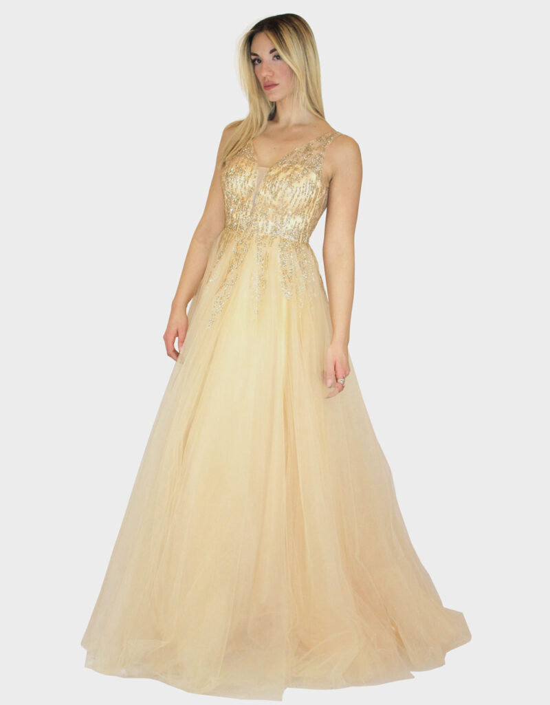 Abito ampio oro- Elizabeth Moda - immagine 2
