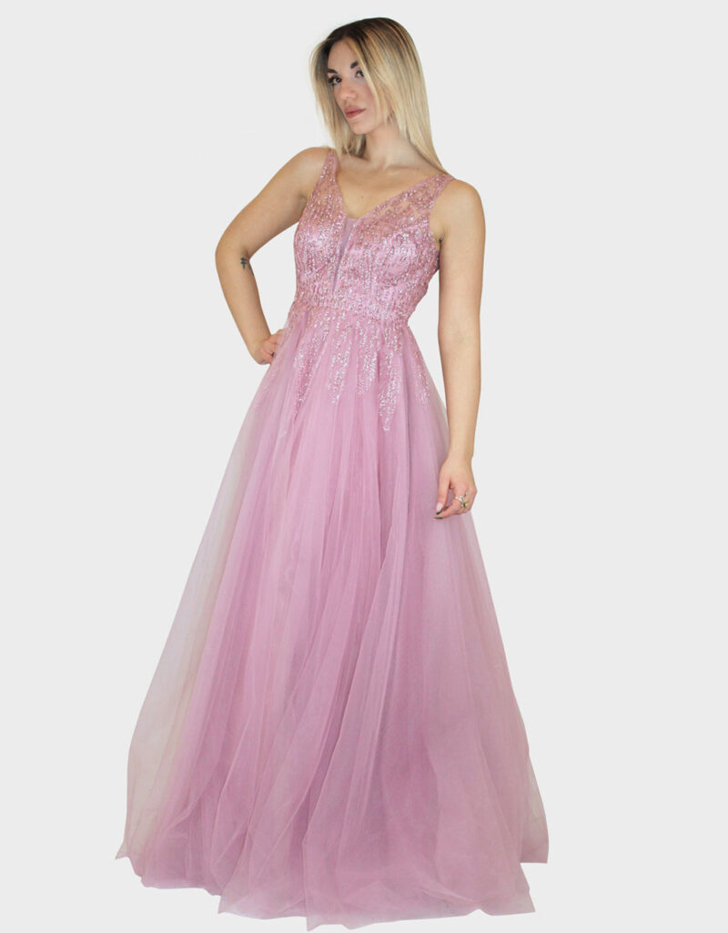 Abito ampio rosa- Elizabeth Moda - immagine 2