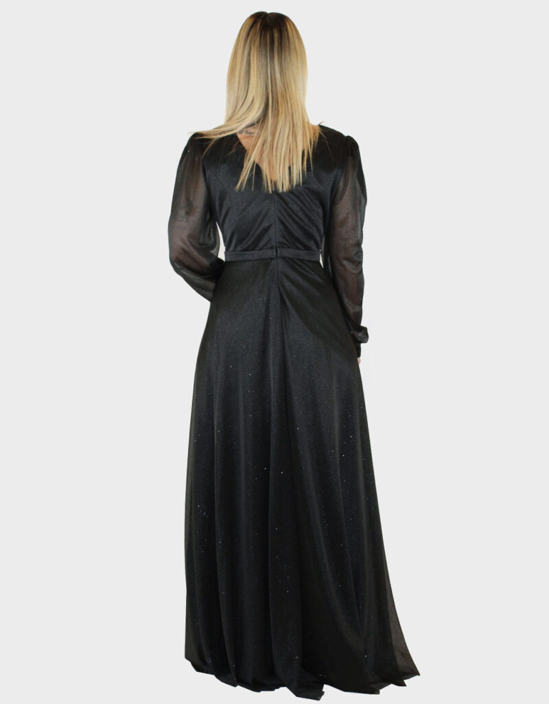 abito-lungo-nero-elizabeth-moda