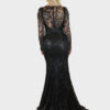 abito-lungo-nero-elizabeth-moda