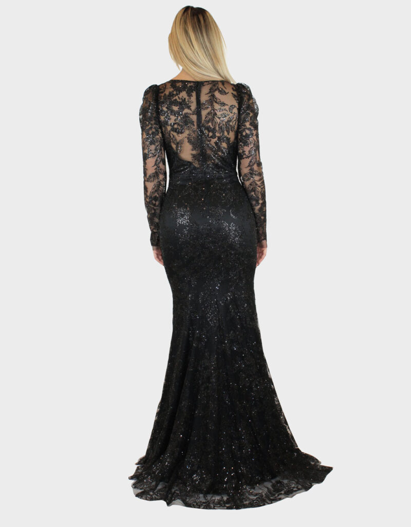 abito-lungo-nero-elizabeth-moda