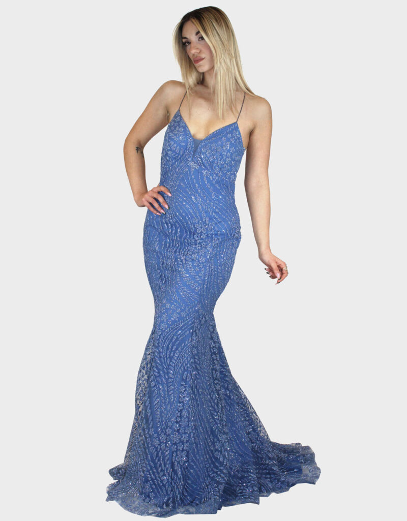 Abito lungo polvere- Elizabeth Moda - immagine 2