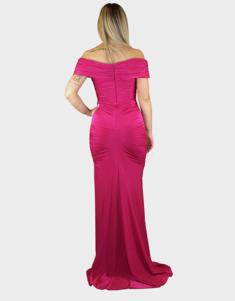 Abito lungo fucsia - Elizabeth Moda - immagine 4