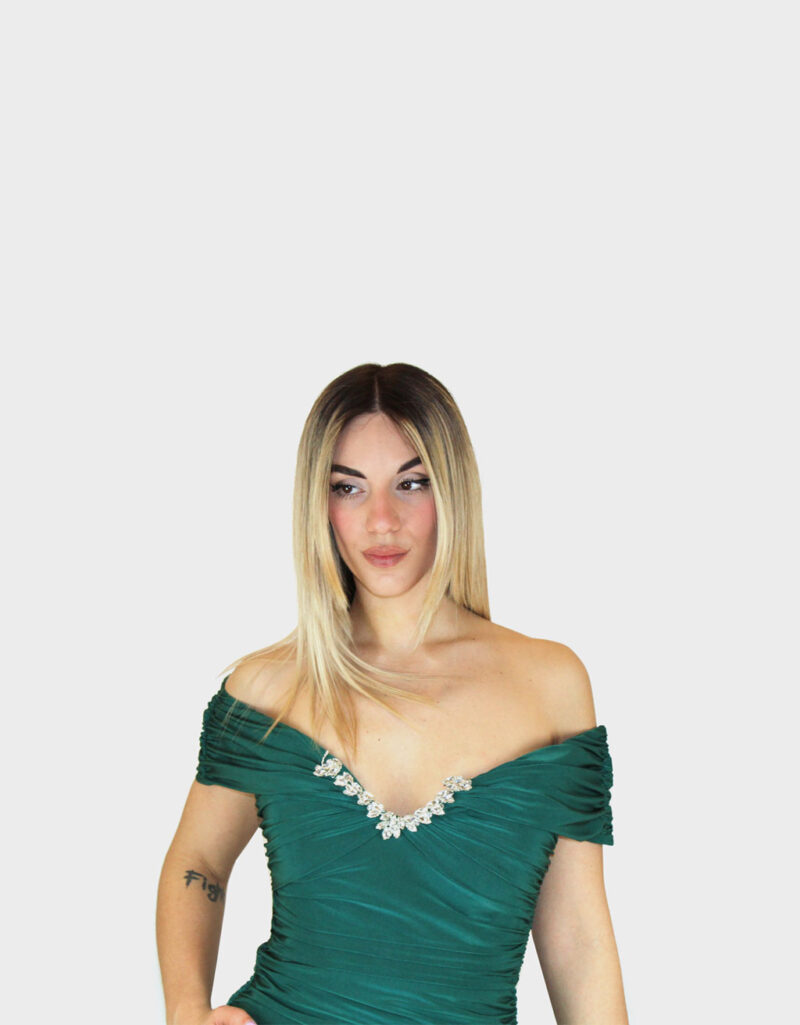 Abito lungo verde - Elizabeth Moda - immagine 3
