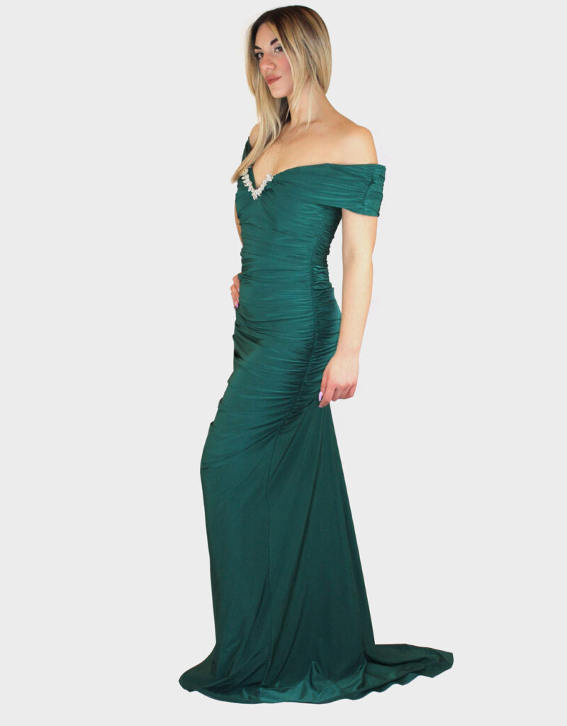 Abito lungo verde - Elizabeth Moda - immagine 2