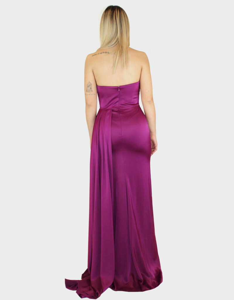 Abito lungo viola - Elizabeth Moda - immagine 4