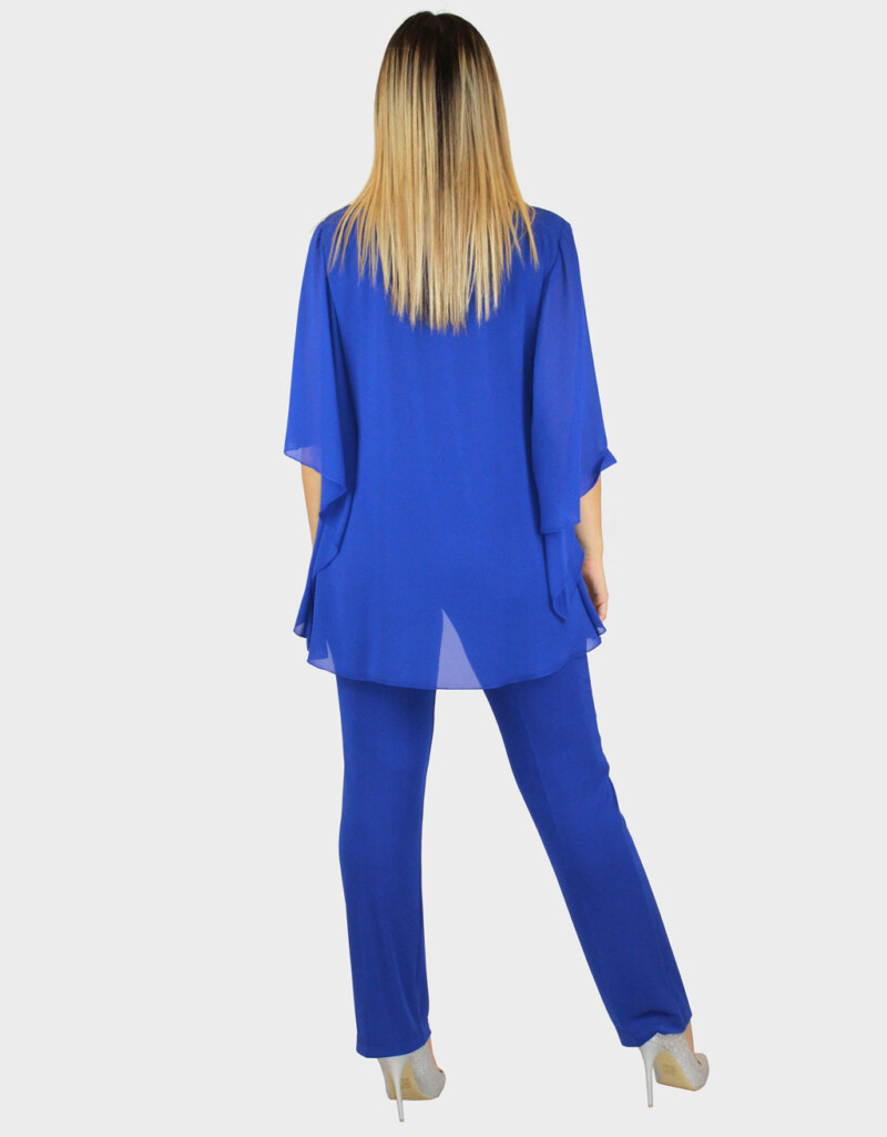 Completo 2 pezzi blu cobalto- Paola Forti - immagine 3