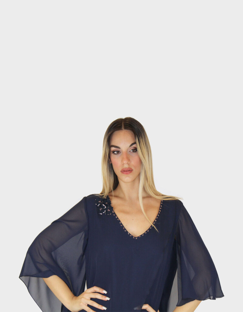 Completo 2 pezzi blu notte- Paola Forti - immagine 3