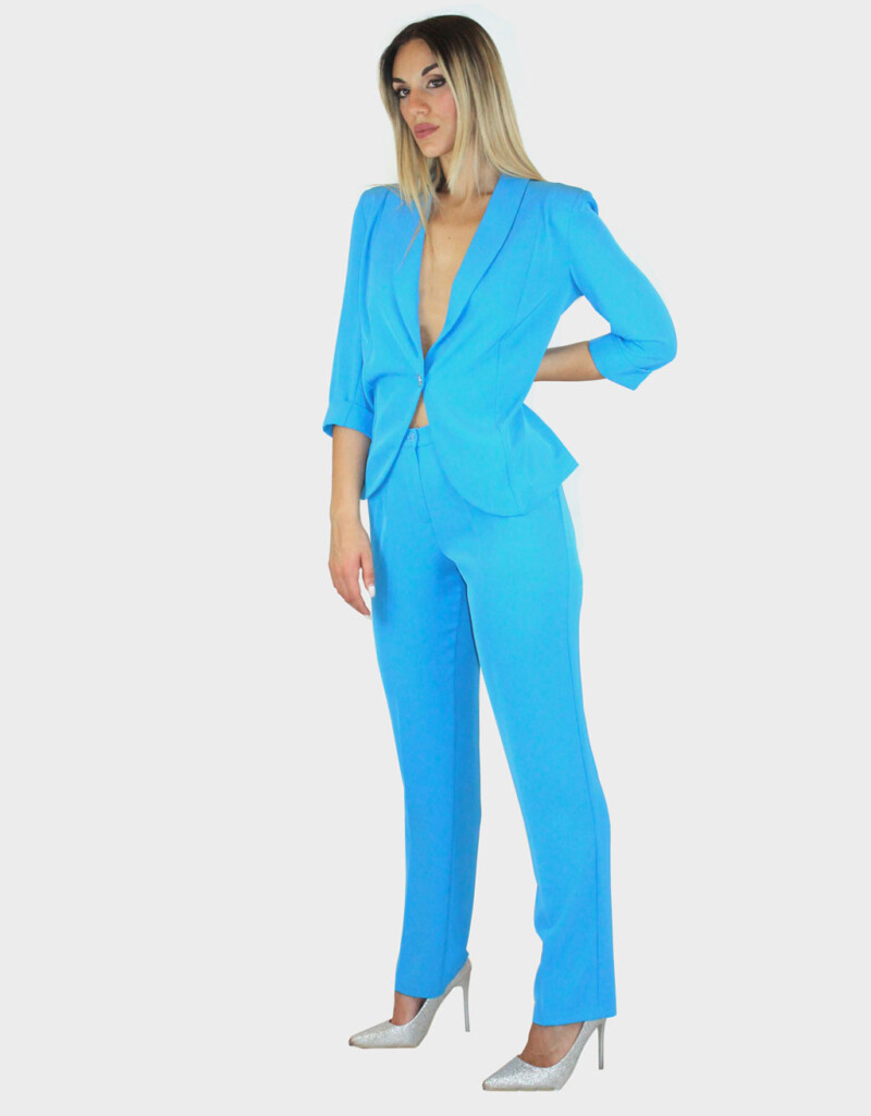 Tailleur azzurro- Paola Forti - immagine 2