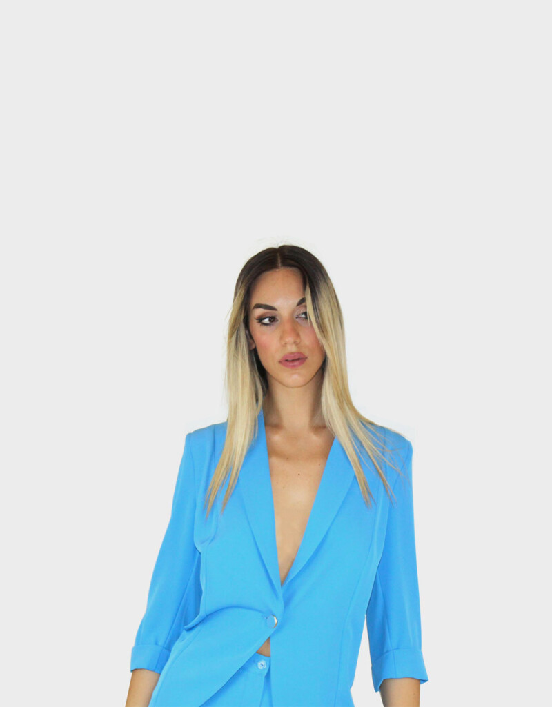 Tailleur azzurro- Paola Forti - immagine 3